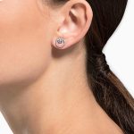 Swarovski Creativity Circle Necklace Earrings, and Bracelet Jewelry Collection, Clear Crystals - Image 3